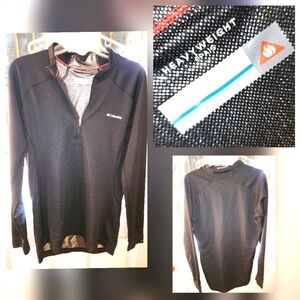 Columbia Womens Large Black long sleeve shirt : Half zip